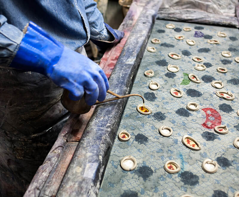 DYEING BY POURING - 注ぎ染め